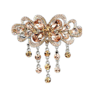 Tassel Hairpin High-End Rhinestone Spring Clip