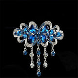 Tassel Hairpin High-End Rhinestone Spring Clip