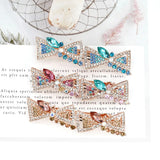 Texture Bow Hairpin Double-Layer Crystal Hair Clip Blonde Hairband