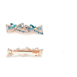 Texture Bow Hairpin Double-Layer Crystal Hair Clip Blonde Hairband