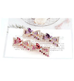 Texture Bow Hairpin Double-Layer Crystal Hair Clip Blonde Hairband