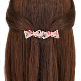 Texture Bow Hairpin Double-Layer Crystal Hair Clip Blonde Hairband