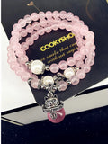 Zhaocai Cat Pink Crystal Sandstone Bracelet Original Multi-layer Women's Jewelry