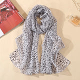 Leopard Print Veil Scarf All-match Headscarf