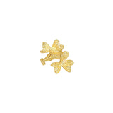 INS Minority Design Lucky Grass Texture S925 Silver Earless Clip