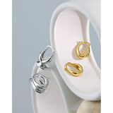 S925 Sterling Silver U-shaped Earrings