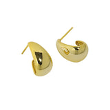 Geometric Oval Texture S925 Silver Ear Nail