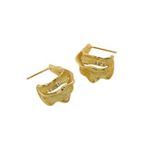 Irregular Texture S925 Silver Ear Nail