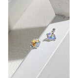 Ins Niche Joker Zircon Round Beads Sterling Silver Earrings