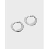 Geometric Circle Minimalist S925 Silver Earrings