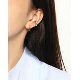 Geometric Circle Minimalist S925 Silver Earrings