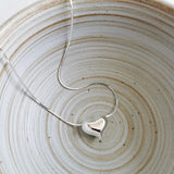 925 Silver Love Pendant Snake Bone Necklace Cold Joker Sweater Chain
