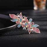 Rhinestone Cross Clip Hairpin Headdress Spring Clip Hair Ornament