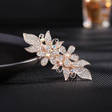 Rhinestone Cross Clip Hairpin Headdress Spring Clip Hair Ornament