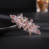 Rhinestone Cross Clip Hairpin Headdress Spring Clip Hair Ornament