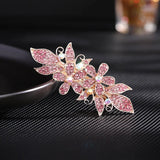 Rhinestone Cross Clip Hairpin Headdress Spring Clip Hair Ornament