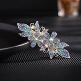 Rhinestone Cross Clip Hairpin Headdress Spring Clip Hair Ornament