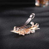 Rhinestone Cross Clip Hairpin Headdress Spring Clip Hair Ornament
