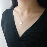 S925 Silver Double-layer Collar Necklace