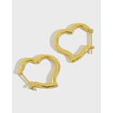 S925 Sterling Silver Wind Love Earrings