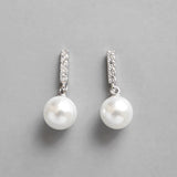 S925 Silver Diamond Shell Stud Earrings
