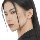 Minority S925 Silver Hollowed-out Geometric Ear Clip
