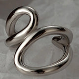 Minority S925 Silver Hollowed-out Geometric Ear Clip