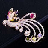 Zircon Phoenix Brooch Cheongsam Suit Jacket Jewelry