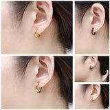 Stainless Steel Purple 2.5 Earrings Couple Gift