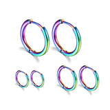 Stainless Steel Purple 2.5 Earrings Couple Gift