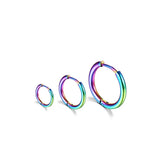 Stainless Steel Purple 2.5 Earrings Couple Gift