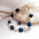 Freshwater Pearl Bracelet 14K Chain Bangles Anniversary Jewelry