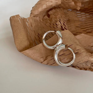 925 Silver Nordic Geometric Spiral Earrings Online Celebrity Style