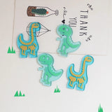 Cartoon Dinosaur Pendant for DIY Earring - Transparent Acetate Material