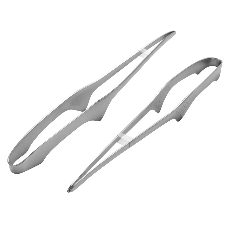Korean and Japanese BBQ Tongs - Standing Grill Tongs Non-Slip Utensils