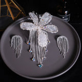 Bridal Tiara Crystal Hairpins Earrings Wedding Hair Accessories