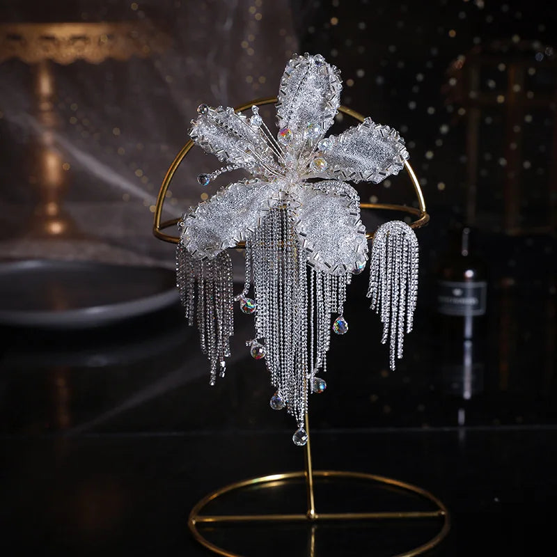Bridal Tiara Crystal Hairpins Earrings Wedding Hair Accessories