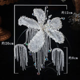 Bridal Tiara Crystal Hairpins Earrings Wedding Hair Accessories