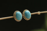 Zircon Gemstone Sterling Silver Earrings