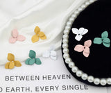 Alloy Spray Paint Flower Hand Earrings DIY