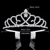 Custom Rhinestone Wedding Bridal Crown Hair Accessories