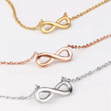 Bohimia Jewelry S925 Sterling Silver Number 8 Cross Necklace for Women