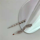 Diamond Geometric Hairpin Word Clip, Red Temptation Edge Clip Headband