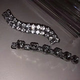 Diamond Geometric Hairpin Word Clip, Red Temptation Edge Clip Headband