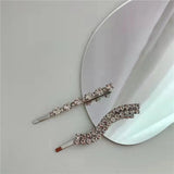 Diamond Geometric Hairpin Word Clip, Red Temptation Edge Clip Headband