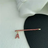 Zircon Hairpin Clip Short Hair Net Red One Word Clip