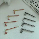 Zircon Hairpin Clip Short Hair Net Red One Word Clip