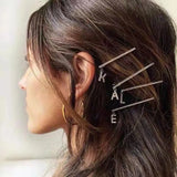 Zircon Hairpin Clip Short Hair Net Red One Word Clip