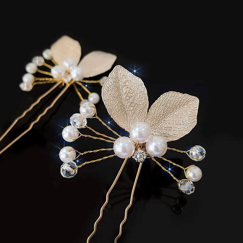 U-shaped Hairpin with Rhinestone Bridal Hair Access