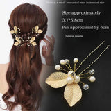 U-shaped Hairpin with Rhinestone Bridal Hair Access